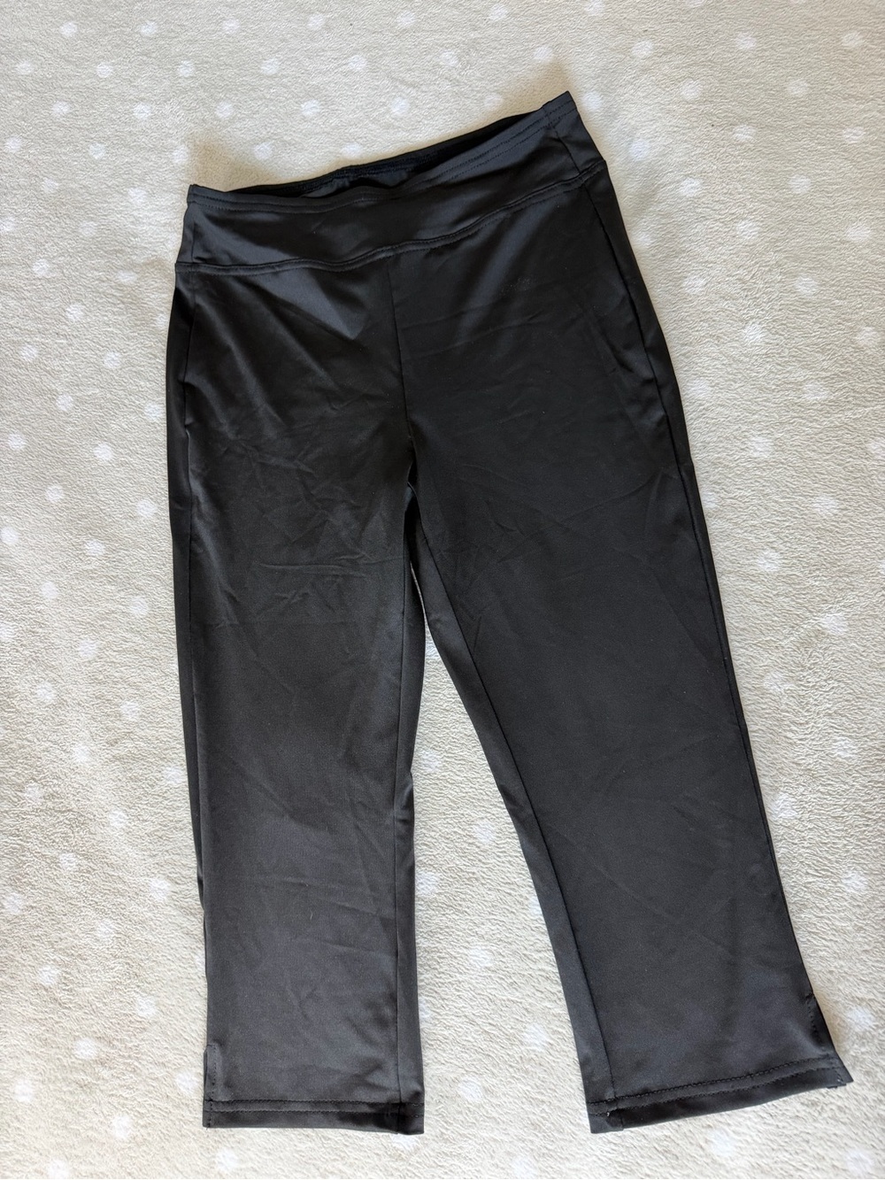 SHEIN Black High-Waist Cropped Workout Leggings
